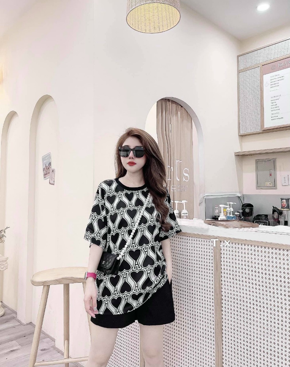 SET BỘ THỜI TRANG FOM RỘNG HÌNH TIM - BTN282